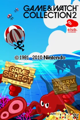 Game & Watch Collection 2 (USA) (Club Nintendo) screen shot title